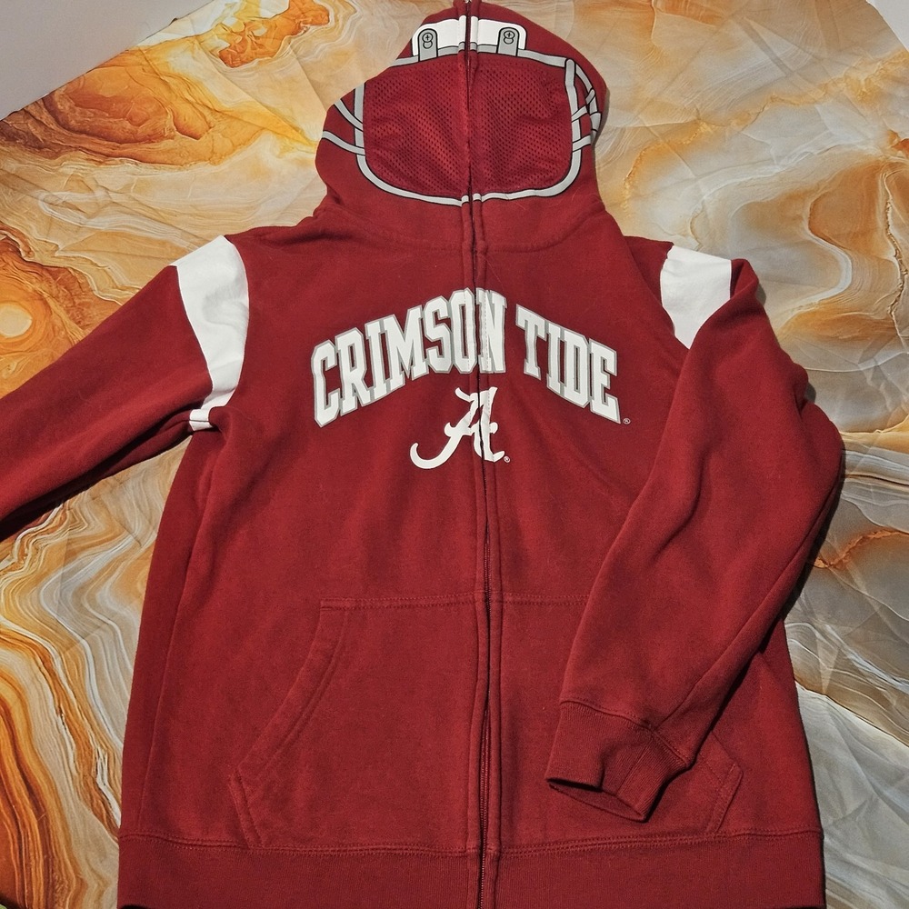 Alabama Crimson Tide Boys L 14/16 Full Zip Hoodie Jacket Gen2 NCAA